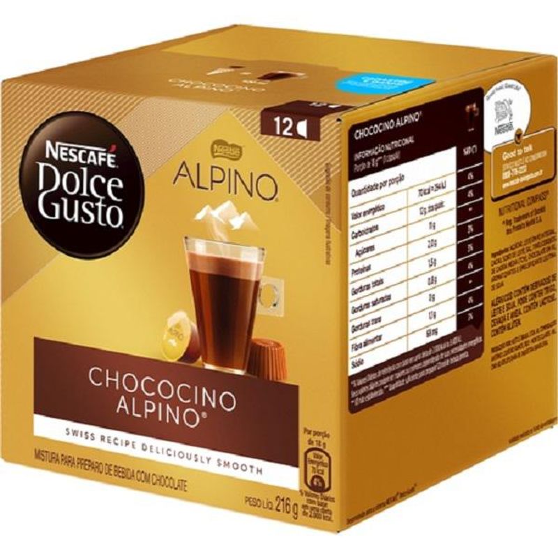 Chococino Alpino em Capsula Nescafe Dolce Gusto 178g com 10 capsulas