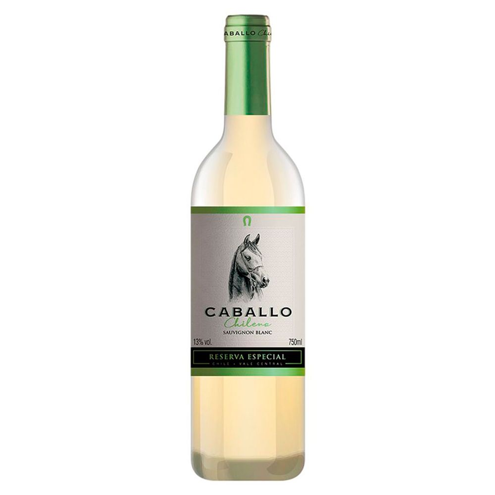 Vinho Branco Chileno Seco Reserva Sauvignon Blanc Caballo 750ml